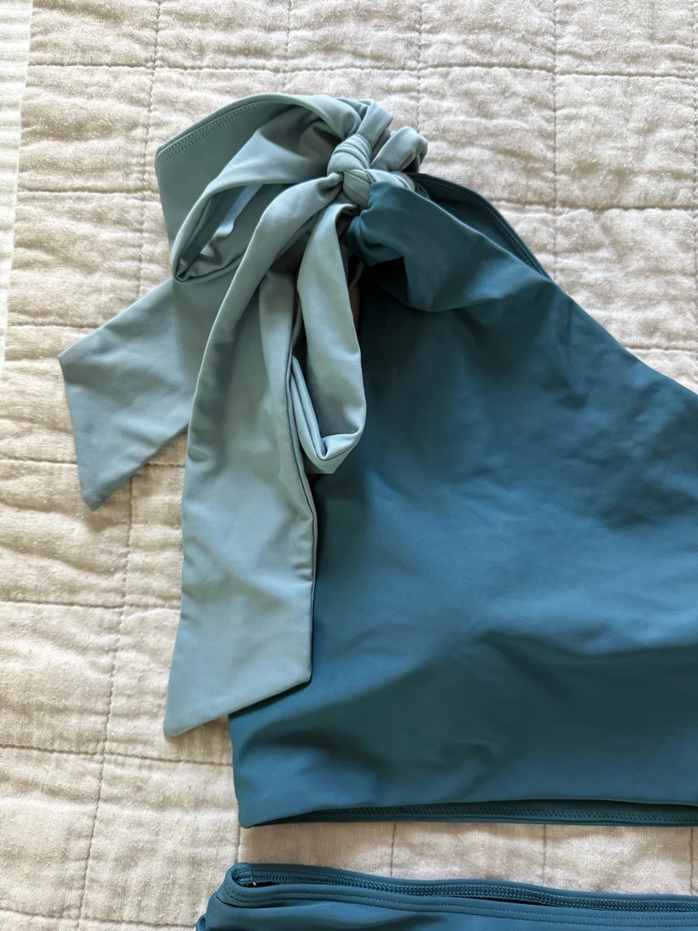 Summer Salt Bow Shoulder Swim Top - Picture 2 of 7